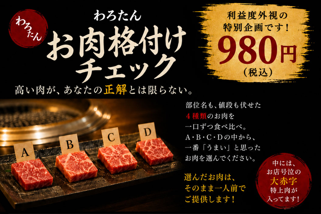 お肉格付けチェック上